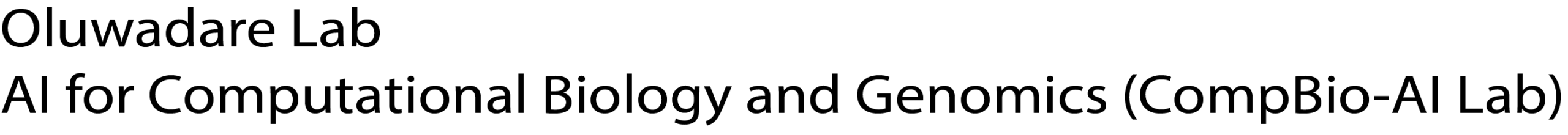 Oluwadare Lab | CompBio-AI Lab Logo